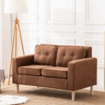 ⁦كنبة مزدوجة قماش بتصميم مودرن⁩ - الصورة ⁦4⁩