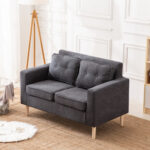 ⁦كنبة مزدوجة قماش بتصميم مودرن⁩ - الصورة ⁦2⁩