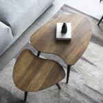 ⁦طاولة قهوة منقسمة بتصميم عصري جذاب⁩ - الصورة ⁦4⁩