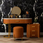 طاولة تسريحة وحدة ادراج و مقعد