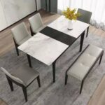 ⁦طاولة طعام مودرن من السيراميك⁩ - الصورة ⁦2⁩