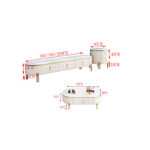 ⁦طقم طاولات عصري مكون من ثلاث قطع⁩ - الصورة ⁦6⁩