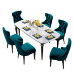 ⁦طاولة طعام رخام بتصميم إيطالي⁩ - الصورة ⁦5⁩