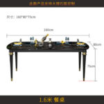 ⁦طاولة طعام رخام بتصميم إيطالي⁩ - الصورة ⁦8⁩
