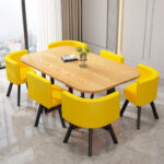 ⁦طاولة طعام مستطيلة مع ستة كراسى⁩ - الصورة ⁦11⁩