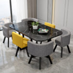 ⁦طاولة طعام مستطيلة مع ستة كراسى⁩ - الصورة ⁦14⁩