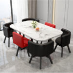 ⁦طاولة طعام مستطيلة مع ستة كراسى⁩ - الصورة ⁦15⁩