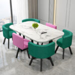 ⁦طاولة طعام مستطيلة مع ستة كراسى⁩ - الصورة ⁦7⁩