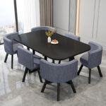 ⁦طاولة طعام مستطيلة مع ستة كراسى⁩ - الصورة ⁦8⁩