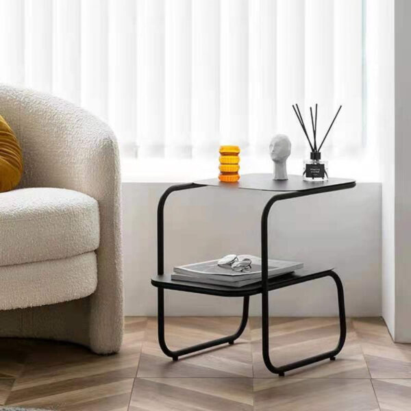 طاولة خدمة جانبية مصممة من رفين مودرن