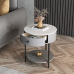 ⁦طاولة جانبية مستدير بتصميم مميز⁩ - الصورة ⁦4⁩