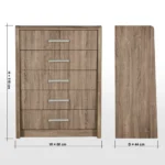 ⁦خزانة احذية بـ5 أدراج - ساترن⁩ - الصورة ⁦9⁩