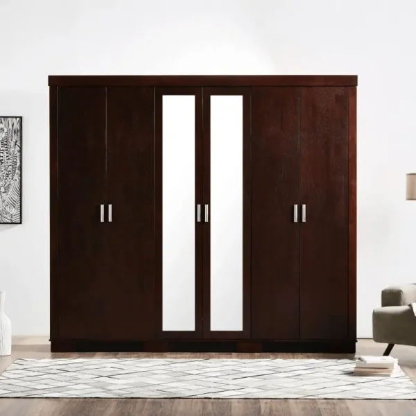 خزانة ملابس بـ 6 أبواب من تريو