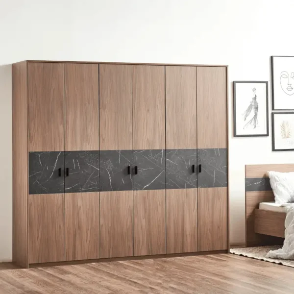 خزانة ملابس بـ6 أبواب - رومانو