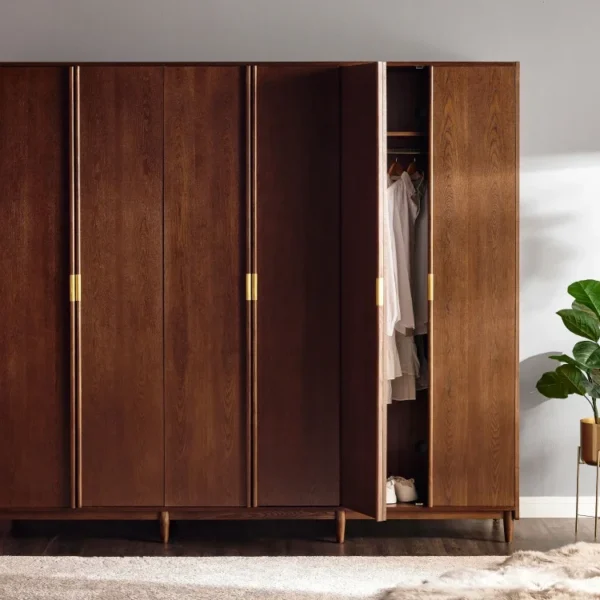 خزانة ملابس ستة أبواب بتصميم كلاسيكي