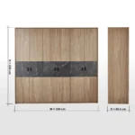 ⁦خزانة ملابس بـ6 أبواب - رومانو⁩ - الصورة ⁦9⁩