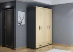 ⁦غرفة نوم كاملة بتصميم فاخر – تشمل سرير + كومدينتين + تسريحة + خزانة ملابس – خامات عالية الجودة⁩ - الصورة ⁦6⁩
