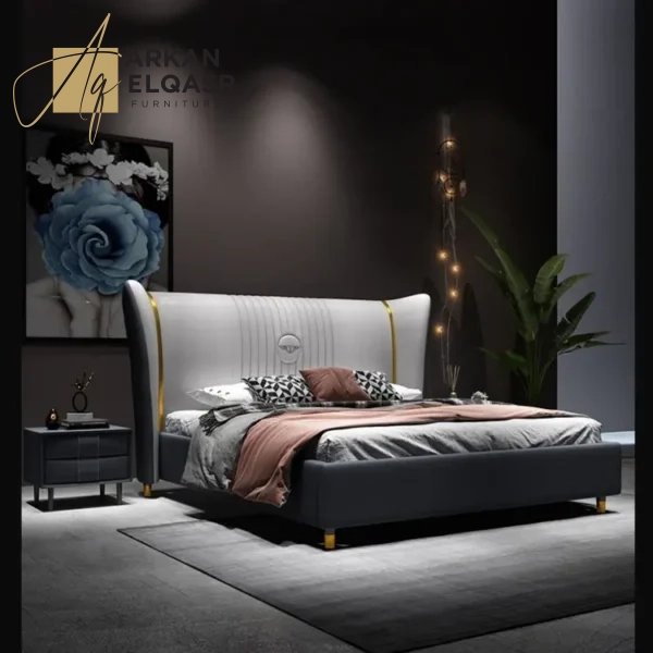 سرير مزدوج بتصميم ايطالى