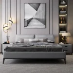 ⁦سرير نوم جلد بتصميم فاخر⁩ - الصورة ⁦6⁩