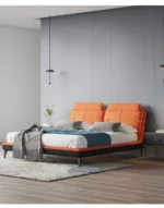 ⁦سرير نوم جلد بتصميم عصرى مميز⁩ - الصورة ⁦2⁩