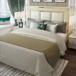 ⁦سرير نوم فاخر من الجلد⁩ - الصورة ⁦2⁩