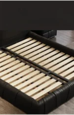 ⁦سرير نوم جلد فاخر على الطراز الايطالى⁩ - الصورة ⁦4⁩