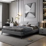 ⁦سرير نوم جلد بتصميم فاخر⁩ - الصورة ⁦5⁩