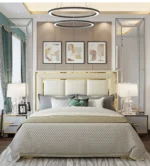 ⁦سرير نوم فاخر من الجلد⁩ - الصورة ⁦6⁩