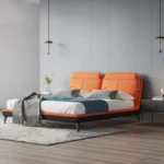 ⁦سرير نوم جلد بتصميم عصرى مميز⁩ - الصورة ⁦4⁩