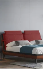 ⁦سرير نوم جلد بتصميم عصرى مميز⁩ - الصورة ⁦5⁩