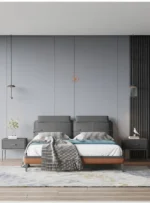 ⁦سرير نوم جلد بتصميم عصرى مميز⁩ - الصورة ⁦3⁩