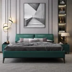 ⁦سرير نوم جلد بتصميم فاخر⁩ - الصورة ⁦8⁩