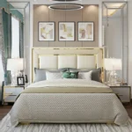 سرير نوم فاخر من الجلد