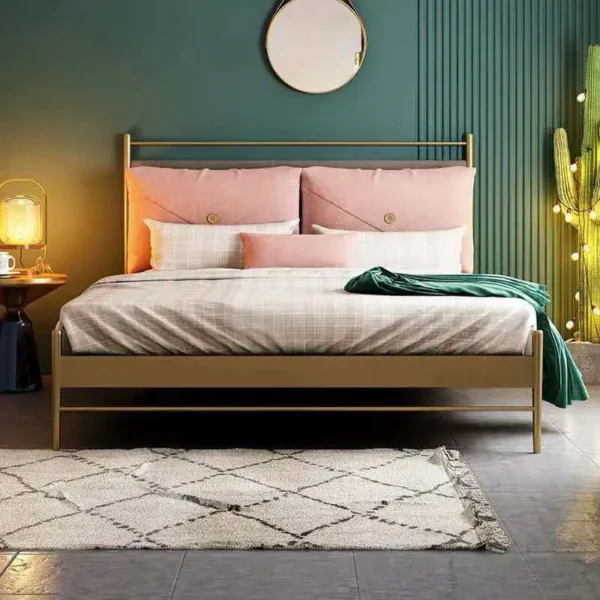 سرير نوم معدنى على النمط الحديث