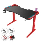 ⁦طاولة كمبيوتر للقيمنق بتصميم مضئ ليلا⁩ - الصورة ⁦5⁩