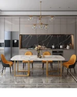 ⁦طاولة طعام رخام بتصميم ايطالي⁩ - الصورة ⁦2⁩