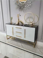 ⁦طاولة بوفيه طعام فاخر بسطح رخامي⁩ - الصورة ⁦5⁩