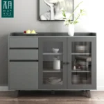 ⁦طاولة بوفيه منزلي خشبي بتصميم عصري⁩ - الصورة ⁦3⁩