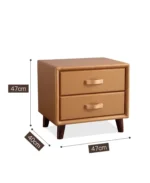 ⁦طاولة سرير جانبية مغطى بالجلد منفصل بعدة ألوان⁩ - الصورة ⁦6⁩