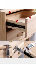 ⁦طاولة سرير جانبية مغطى بالجلد منفصل بعدة ألوان⁩ - الصورة ⁦5⁩