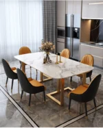 ⁦طاولة طعام رخام بتصميم ايطالي⁩ - الصورة ⁦6⁩