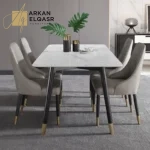 طاولة طعام حديثة بتصميم انيق وبسيط