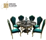 طاولة طعام دائرية فاخرة