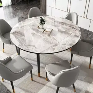 طاولة طعام مستديرة قابلة للطى
