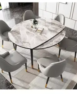 طاولة طعام مستديرة قابلة للطى
