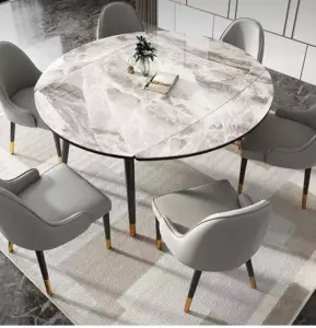 طاولة طعام مستديرة قابلة للطى
