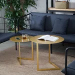 ⁦طاولات قهوة فولاذية بتصميم حديث و مبتكر⁩ - الصورة ⁦2⁩