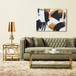 ⁦طاولة قهوة بسطح زجاجي مميز⁩ - الصورة ⁦3⁩