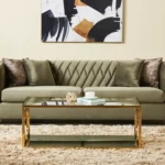 طاولة قهوة بسطح زجاجي مميز