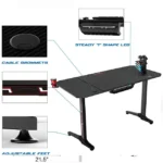 ⁦طاولة كمبيوتر للقيمنق بتصميم مذهل⁩ - الصورة ⁦3⁩